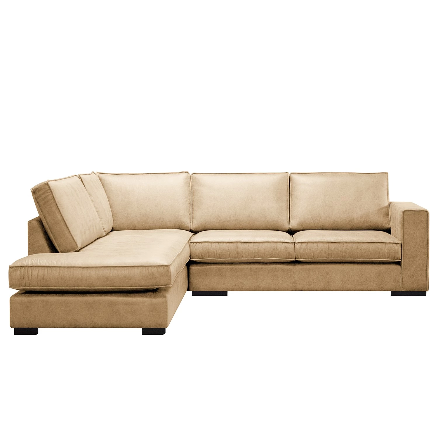 Ars manufacti Canapé d’angle Locana - Microfibre Cheri: Sablé - Méridienne longue à gauche (vue de face) 2 Ars manufacti Canapé d’angle Locana - Microfibre Cheri: Sablé - Méridienne longue à gauche (vue de face) – Image 2