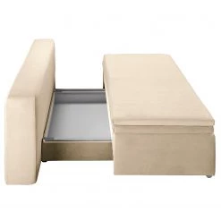 Fredriks Canapé convertible boxspring Goodlow - Velours - Velours Vaia: Crème - Avec fonction couchage 24 Fredriks Canapé convertible boxspring Goodlow - Velours - Velours Vaia: Crème - Avec fonction couchage -Canapés Soldes Magasin 1000310468 211124 103734000088 DETAILS P000000001000310468