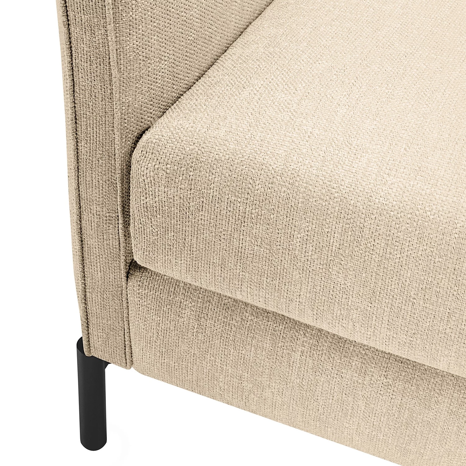 Loftscape Canapé Meissner (3 places) - Tissu Nandin: Coutures décoratives Beige 3 Loftscape Canapé Meissner (3 places) - Tissu Nandin: Coutures décoratives Beige – Image 3