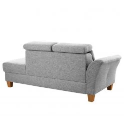 Fredriks Méridienne Eustis - Tissage à plat - Tissu Amra: Argent - Méridienne courte à gauche (vue de face) -Canapés Soldes Magasin 1000314616 211221 13051200740 DETAILS P000000001000314616