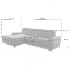 Fredriks Canapé d’angle DeWitt - Tissage à plat - Tissu Olea: Espresso - Méridienne courte à gauche (vue de face) - Sans fonction couchage -Canapés Soldes Magasin 1000314649 211221 130440000531 SKETCH DETAILS P000000001000314649 sketch