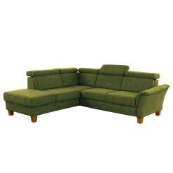 Fredriks Canapé d’angle Eustis - Tissage à plat - Tissu Amra: ert pistache - Méridienne longue à gauche (vue de face) - Sans fonction couchage -Canapés Soldes Magasin 1000314660 211221 13053801108 DETAILS P000000001000314660