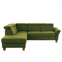 Fredriks Canapé d’angle Eustis - Tissage à plat - Tissu Amra: ert pistache - Méridienne longue à gauche (vue de face) - Sans fonction couchage -Canapés Soldes Magasin 1000314660 211221 13053901120 DETAILS P000000001000314660