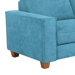 Fredriks Canapé d’angle Ford Point - Tissage à plat - Tissu Palila: Bleu clair - Méridienne longue à droite (vue de face) - Avec fonction couchage -Canapés Soldes Magasin 1000314700 211221 13045600413 DETAILS P000000001000314700