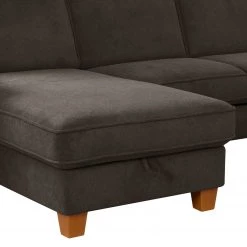 Fredriks Canapé panoramique Ford Point - Tissage à plat - Tissu Palila: Anthracite - Méridienne longue à droite (vue de face) - Avec fonction couchage -Canapés Soldes Magasin 1000314738 211221 13062901939 DETAILS P000000001000314738