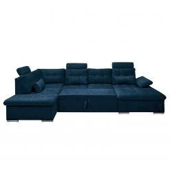 Fredriks Canapé panoramique Puntiro III - Microfibre Salvo: Bleu nuit - Méridienne courte à droite / longue à gauche (vue de face) - Avec fonction couchage 22 Fredriks Canapé panoramique Puntiro III - Microfibre Salvo: Bleu nuit - Méridienne courte à droite / longue à gauche (vue de face) - Avec fonction couchage -Canapés Soldes Magasin 1000315689 220728 090 DETAILS P000000001000315689