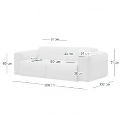 Studio Copenhagen Canapé 2 places HUDSON - Microfibre Teda: Anthracite -Canapés Soldes Magasin 1000316097 220909 500 SKETCH DETAILS P000000001000316097 sketch