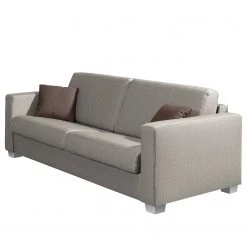 ADA trendline Canapé convertible Oprah - Tissu - Gris clair