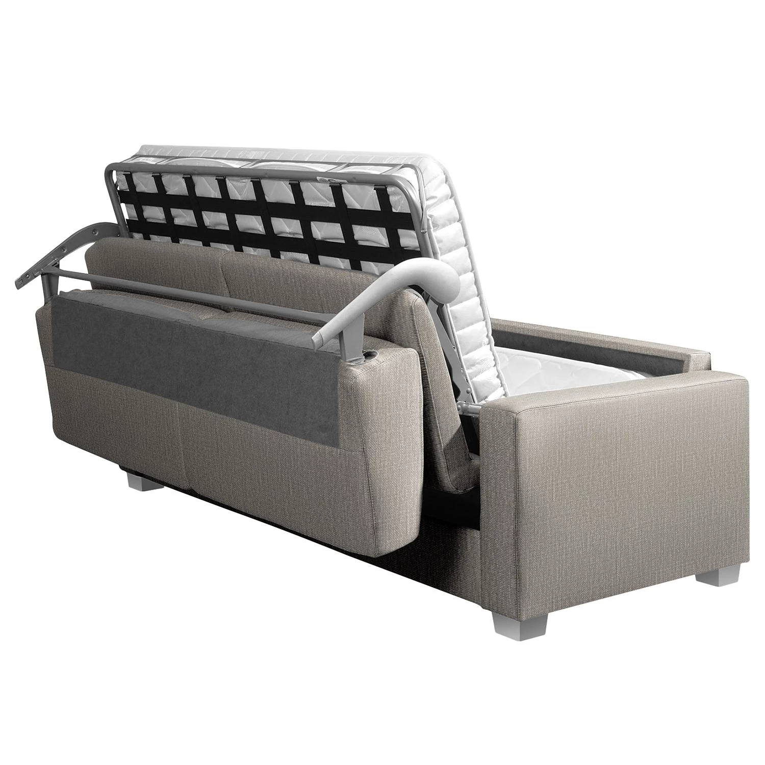 ADA trendline Canapé convertible Oprah - Tissu - Gris clair 5 ADA trendline Canapé convertible Oprah - Tissu - Gris clair – Image 5