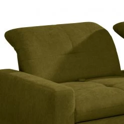 ADA trendline Canapé d’angle Newby - Chenille - Vert - Méridienne courte à droite (vue de face) - Avec fonction couchage -Canapés Soldes Magasin 1000316720 220317 060 DETAILS P000000001000316720