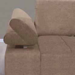 ADA trendline Canapé d’angle Neo - Tissu - Marron clair - Méridienne courte à droite (vue de face) -Canapés Soldes Magasin 1000316764 220303 030 DETAILS P000000001000316764