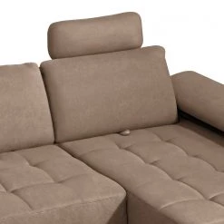 ADA trendline Canapé d’angle Neo - Tissu - Marron clair - Méridienne courte à droite (vue de face) -Canapés Soldes Magasin 1000316764 220303 060 DETAILS P000000001000316764