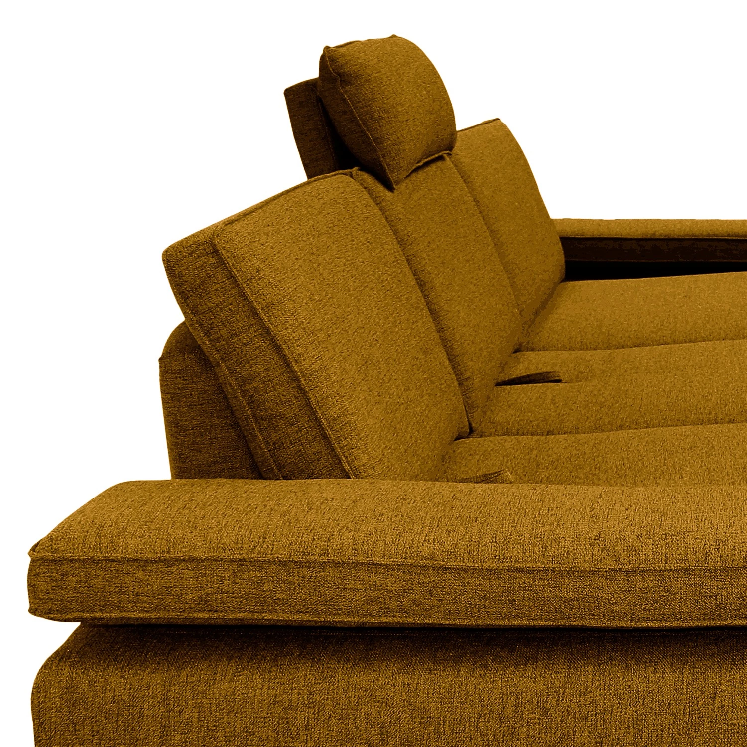 ADA trendline Canapé d’angle Palmy - Tissu - Jaune - Accoudoir monté à droite (vu de face) - Sans fonction couchage 9 ADA trendline Canapé d’angle Palmy - Tissu - Jaune - Accoudoir monté à droite (vu de face) - Sans fonction couchage – Image 9