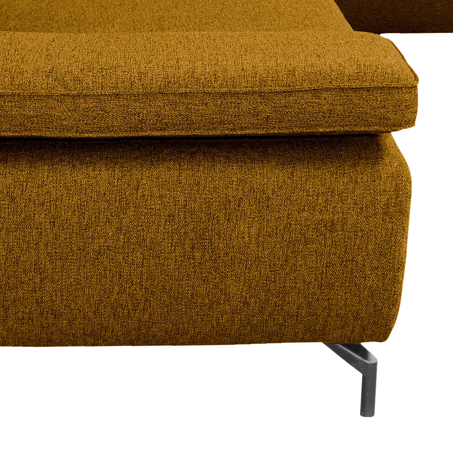 ADA trendline Canapé d’angle Palmy - Tissu - Jaune - Accoudoir monté à droite (vu de face) - Sans fonction couchage 11 ADA trendline Canapé d’angle Palmy - Tissu - Jaune - Accoudoir monté à droite (vu de face) - Sans fonction couchage – Image 11