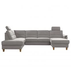 Loftscape Canapé panoramique Corvus - Microfibre Alais: Gris platine - Méridienne longue à gauche (vue de face) - Sans fonction couchage -Canapés Soldes Magasin 1000317098 220120 11552000775 DETAILS P000000001000317098