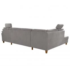 Loftscape Canapé panoramique Corvus - Microfibre Alais: Gris platine - Méridienne longue à gauche (vue de face) - Sans fonction couchage -Canapés Soldes Magasin 1000317098 220120 11552100786 DETAILS P000000001000317098