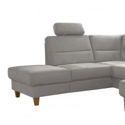 Loftscape Canapé panoramique Corvus - Microfibre Alais: Gris platine - Méridienne longue à gauche (vue de face) - Sans fonction couchage -Canapés Soldes Magasin 1000317098 220120 11552100799 DETAILS P000000001000317098