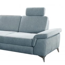 Loftscape Canapé d’angle Dearborn - Tissu Chenille Alix: Bleu clair - Méridienne longue à gauche (vue de face) - Avec fonction couchage -Canapés Soldes Magasin 1000317127 220120 11555301139 DETAILS P000000001000317127