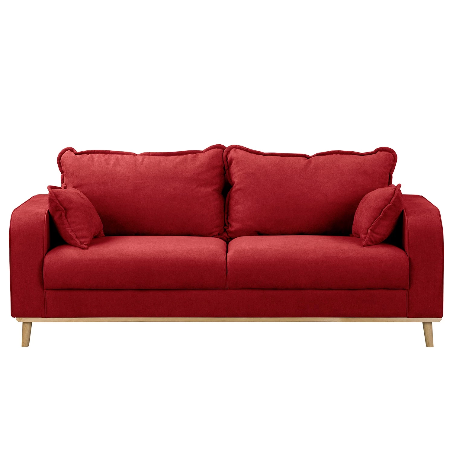 Norrwood Canapé Nante (3 places) - Microfibre Enza: Rouge 2 Norrwood Canapé Nante (3 places) - Microfibre Enza: Rouge – Image 2