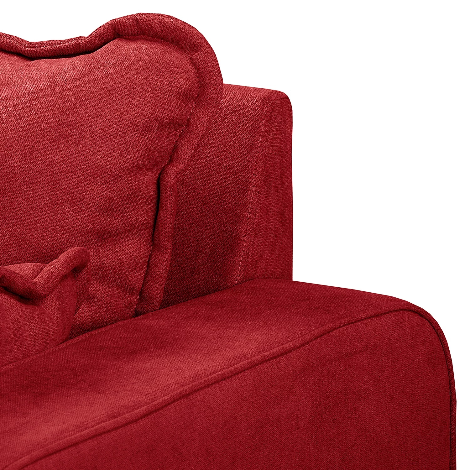 Norrwood Canapé Nante (3 places) - Microfibre Enza: Rouge 5 Norrwood Canapé Nante (3 places) - Microfibre Enza: Rouge – Image 5