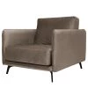 Norrwood Canapé Frederike (1,5 places) - Microfibre Faria: Gris marron