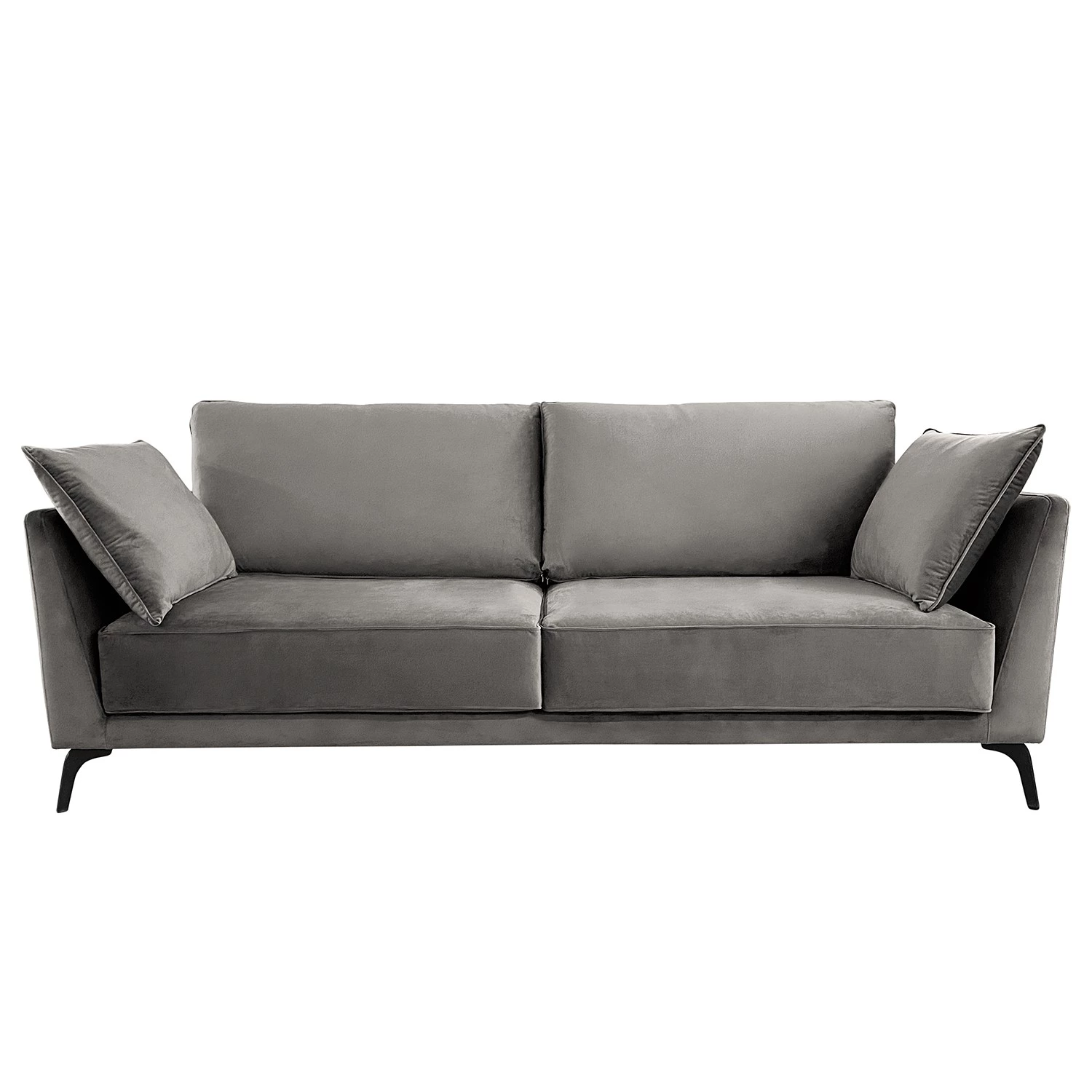 Norrwood Canapé Gobabis (3 places) - Velours Ravi: Taupe 2 Norrwood Canapé Gobabis (3 places) - Velours Ravi: Taupe – Image 2