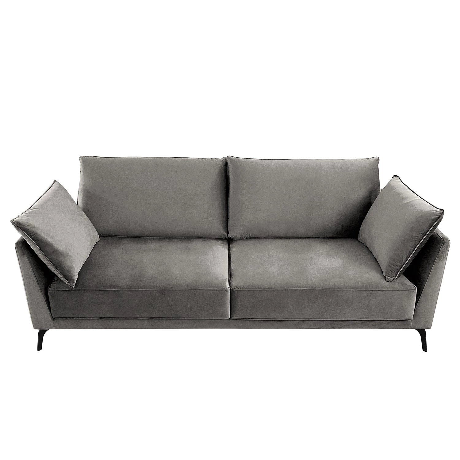 Norrwood Canapé Gobabis (3 places) - Velours Ravi: Taupe 5 Norrwood Canapé Gobabis (3 places) - Velours Ravi: Taupe – Image 5