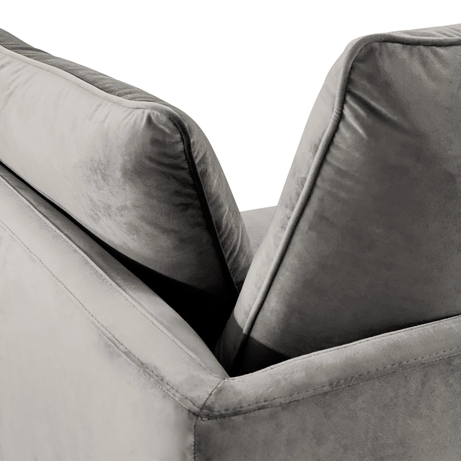 Norrwood Canapé Gobabis (3 places) - Velours Ravi: Taupe 7 Norrwood Canapé Gobabis (3 places) - Velours Ravi: Taupe – Image 7