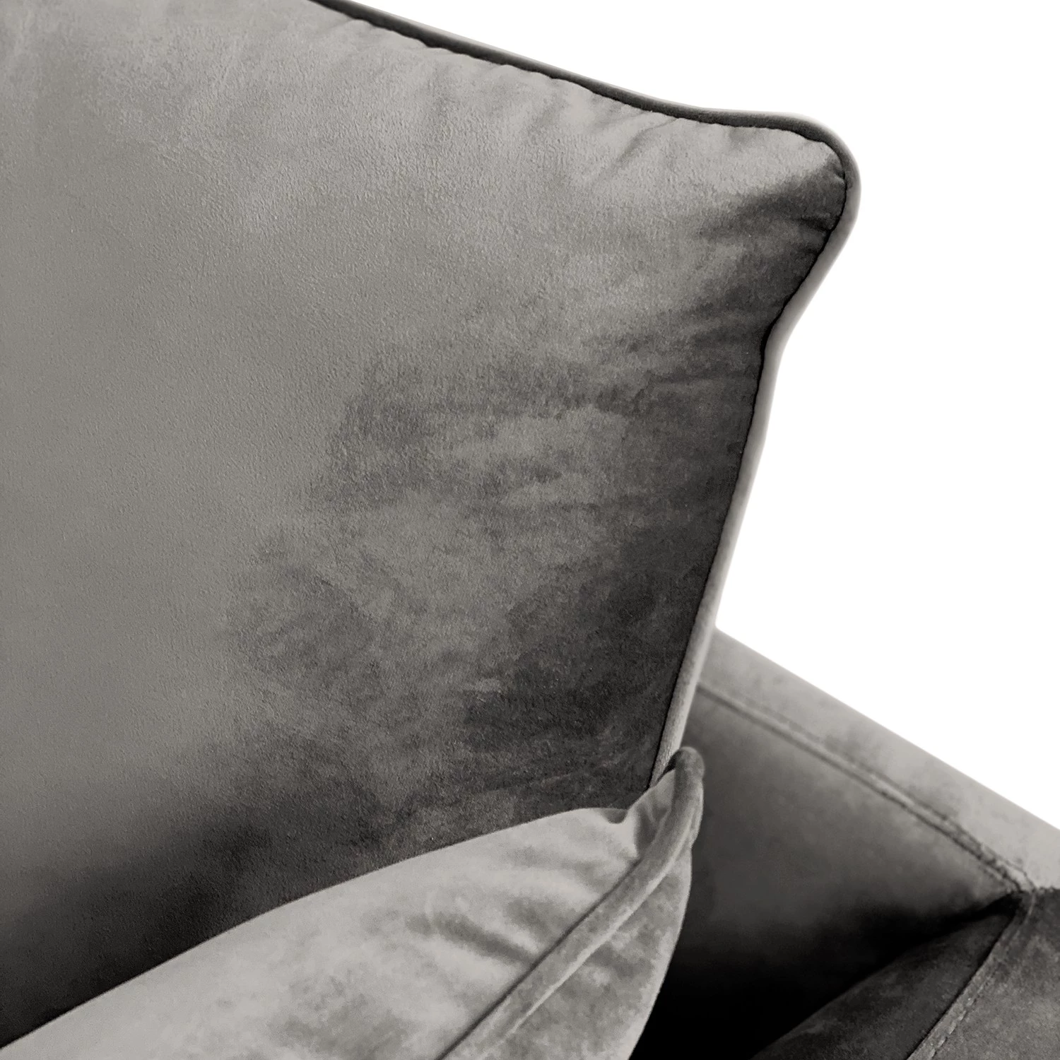 Norrwood Canapé Gobabis (2,5 places) - Velours Ravi: Taupe 6 Norrwood Canapé Gobabis (2,5 places) - Velours Ravi: Taupe – Image 6