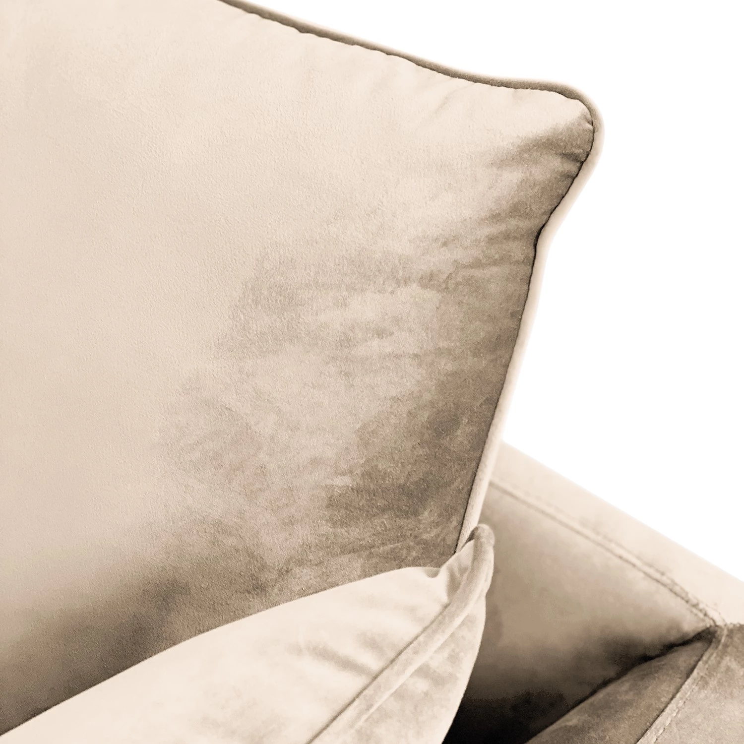 Norrwood Canapé Gobabis (1,5 place) - Velours Ravi: Créme 7 Norrwood Canapé Gobabis (1,5 place) - Velours Ravi: Créme – Image 7