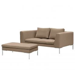 Studio Copenhagen Canapé Madison (2 places) - Tissu Milan : Gris-Marron -Canapés Soldes Magasin 1000333830 220301 050 DETAILS P000000001000333830