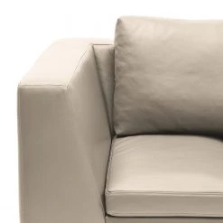 Studio Copenhagen Canapé d’angle Madison I - Cuir véritable Neka : Gris clair - Largeur : 319 cm - Méridienne longue à droite (vue de face) -Canapés Soldes Magasin 1000333897 220301 050 DETAILS P000000001000333897