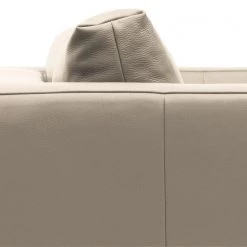 Studio Copenhagen Canapé d’angle Madison I - Cuir véritable Neka : Gris clair - Largeur : 319 cm - Méridienne longue à droite (vue de face) -Canapés Soldes Magasin 1000333897 220301 060 DETAILS P000000001000333897