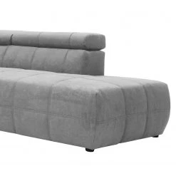 Fredriks Canapé panoramique Freetown - Microfibre - Gris lumineux - Méridienne courte à droite / longue à gauche (vue de face) -Canapés Soldes Magasin 1000336174 220221 090 DETAILS P000000001000336174