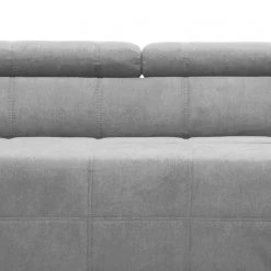 Fredriks Canapé panoramique Freetown - Microfibre - Gris lumineux - Méridienne courte à droite / longue à gauche (vue de face) -Canapés Soldes Magasin 1000336174 220221 095 DETAILS P000000001000336174