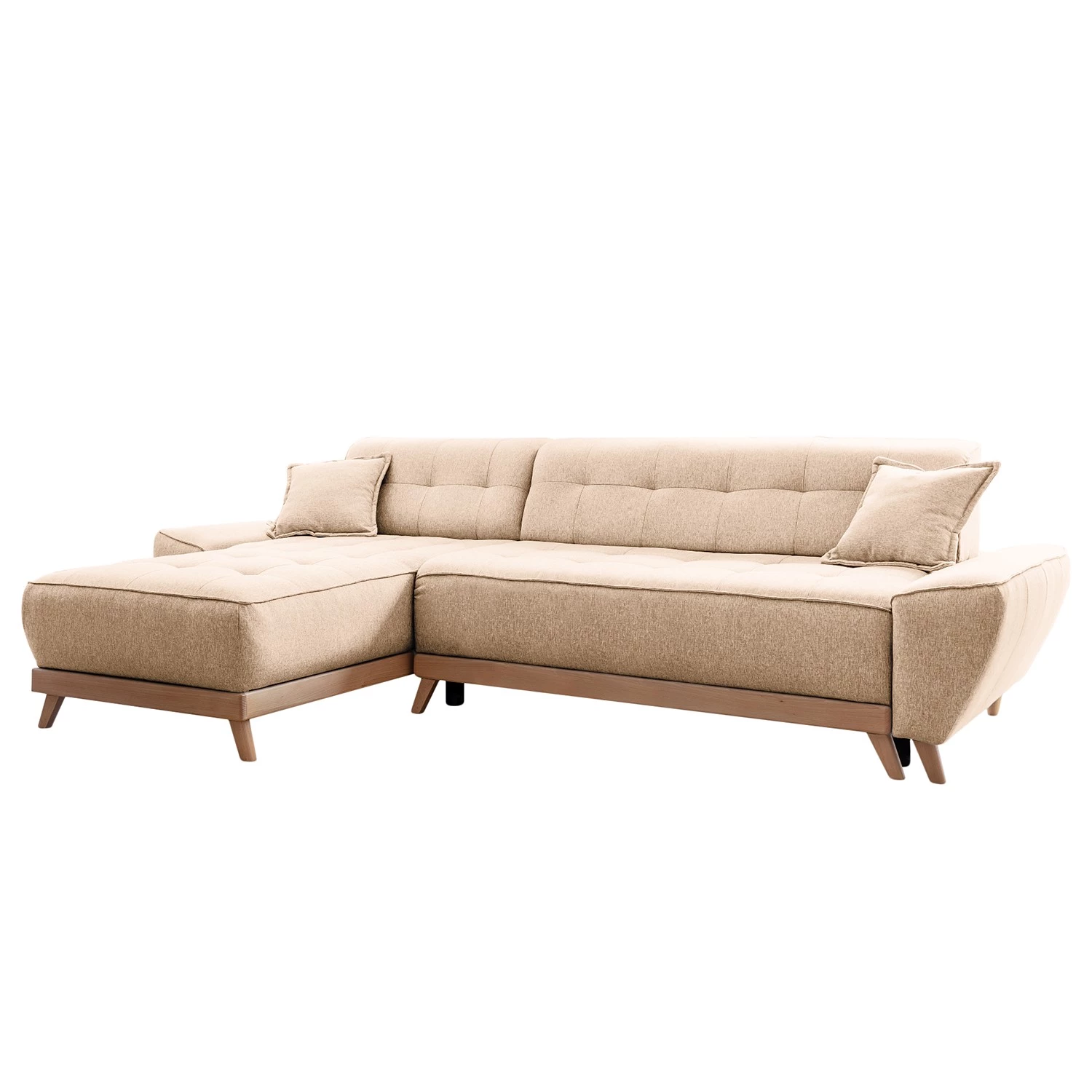 Norrwood Canapé d’angle Surribas - Tissu Lark: Beige 1 Norrwood Canapé d’angle Surribas - Tissu Lark: Beige