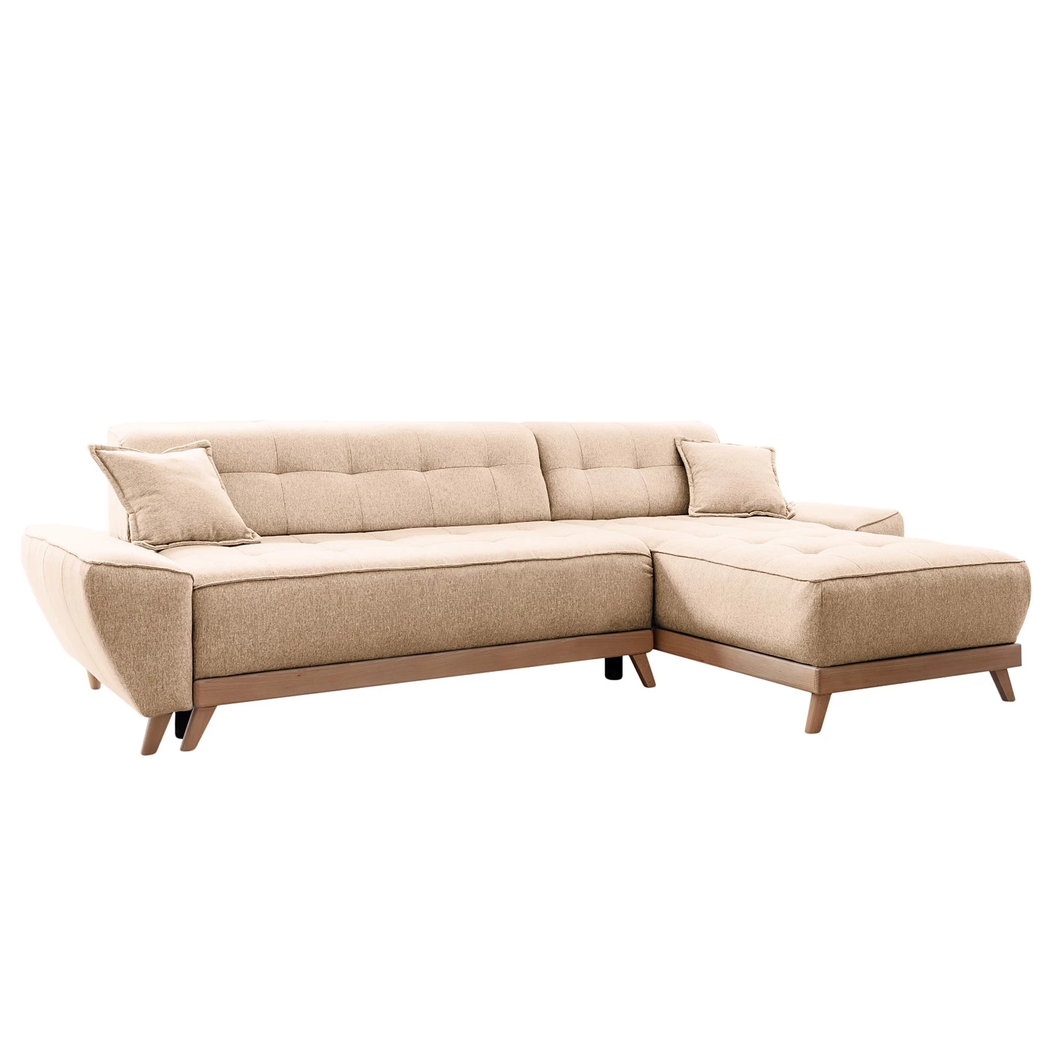 Norrwood Canapé d’angle Surribas - Tissu Lark: Beige 4 Norrwood Canapé d’angle Surribas - Tissu Lark: Beige – Image 4