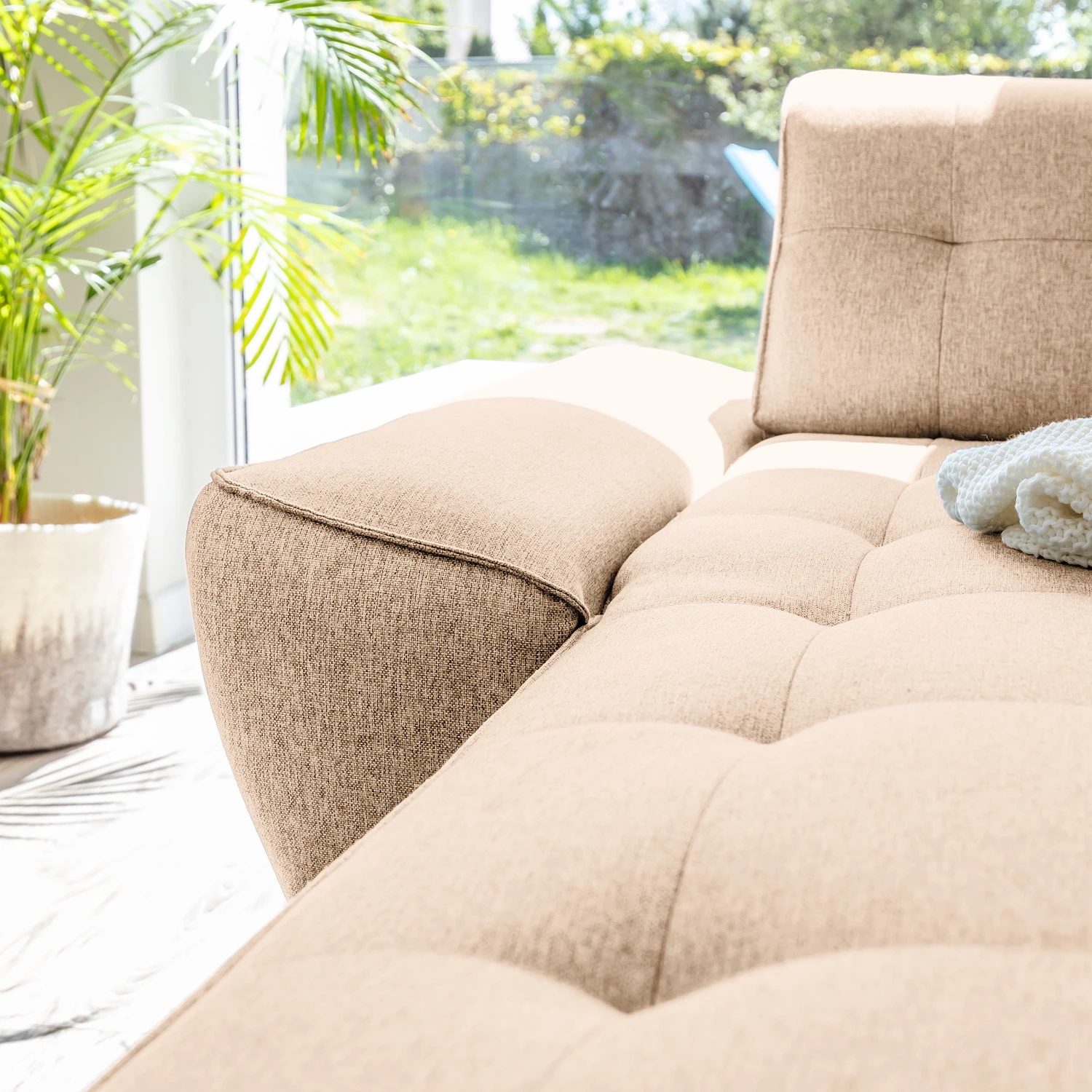 Norrwood Canapé d’angle Surribas - Tissu Lark: Beige 8 Norrwood Canapé d’angle Surribas - Tissu Lark: Beige – Image 8