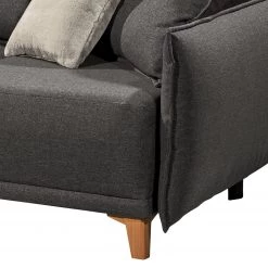 Mørteens Canapé convertible Rutherford - Tissu Denga / Microfibre Laci: Graphite / Argent -Canapés Soldes Magasin 1000340471 220513 110 DETAILS P000000001000340471