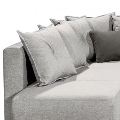 Mørteens Canapé d’angle Rutherford II - Tissu Denga / Microfibre Laci: Argent / Anthracite - Méridienne longue montable des deux côtés -Canapés Soldes Magasin 1000340481 220513 110 DETAILS P000000001000340481