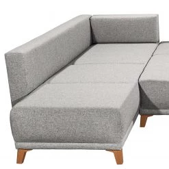 Mørteens Canapé panoramique Rutherford - Tissu Denga / Microfibre Laci: Argent / Anthracite - Méridienne longue montable des deux côtés -Canapés Soldes Magasin 1000340484 220513 070 DETAILS P000000001000340484