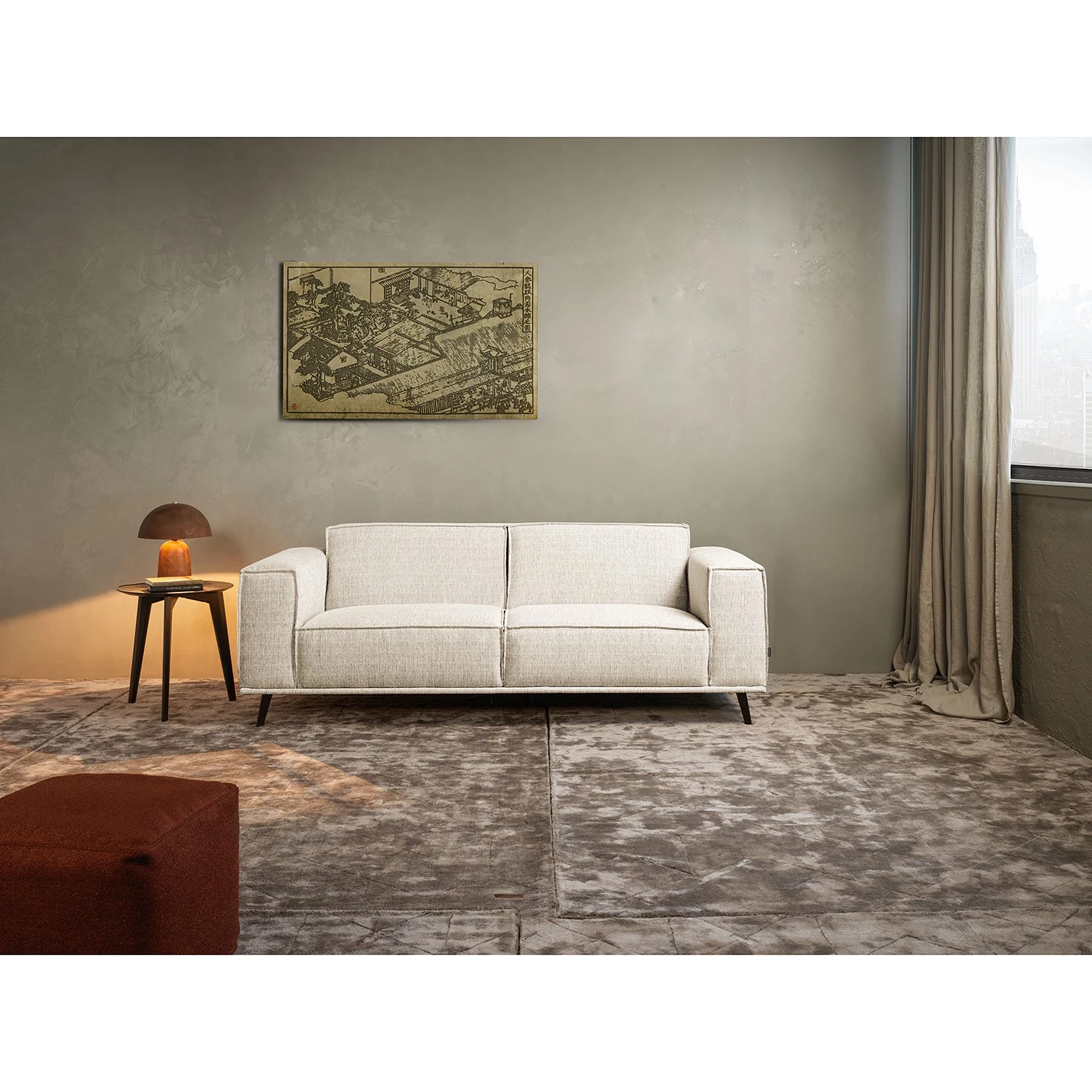 Studio Copenhagen Canapé Parnu (2-3 places) - Tissu Costa: Blanc 2 Studio Copenhagen Canapé Parnu (2-3 places) - Tissu Costa: Blanc – Image 2