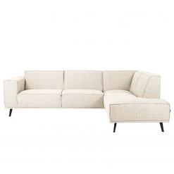 Studio Copenhagen Canapé d’angle Pernu II - Tissu Costa: Blanc - Méridienne longue à droite (vue de face) -Canapés Soldes Magasin 1000342981 220405 030 DETAILS P000000001000342981