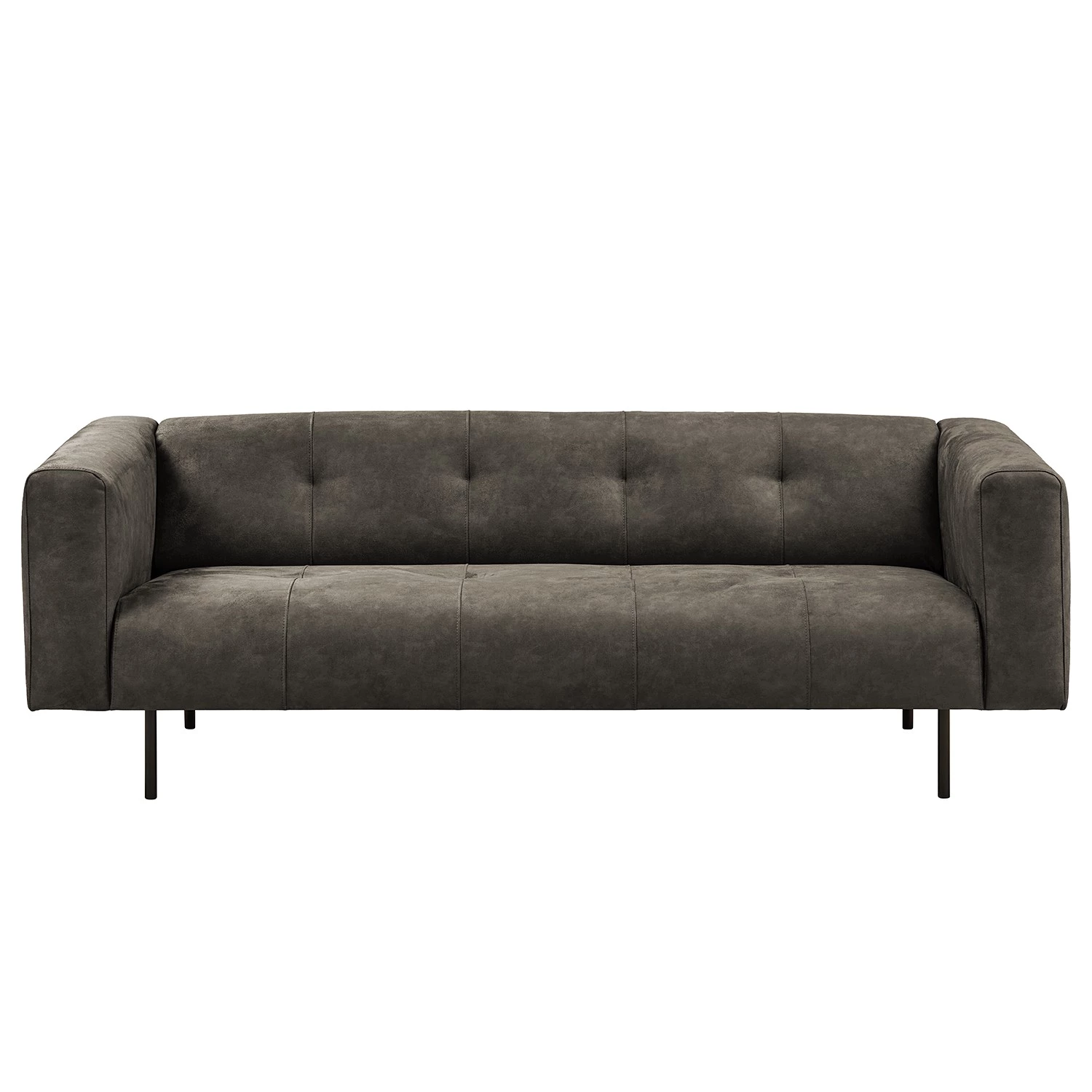 Norrwood Canapé Onaka (3 places) - Cuir synthétique Burga: Anthracite - Largeur : 209 cm 2 Norrwood Canapé Onaka (3 places) - Cuir synthétique Burga: Anthracite - Largeur : 209 cm – Image 2