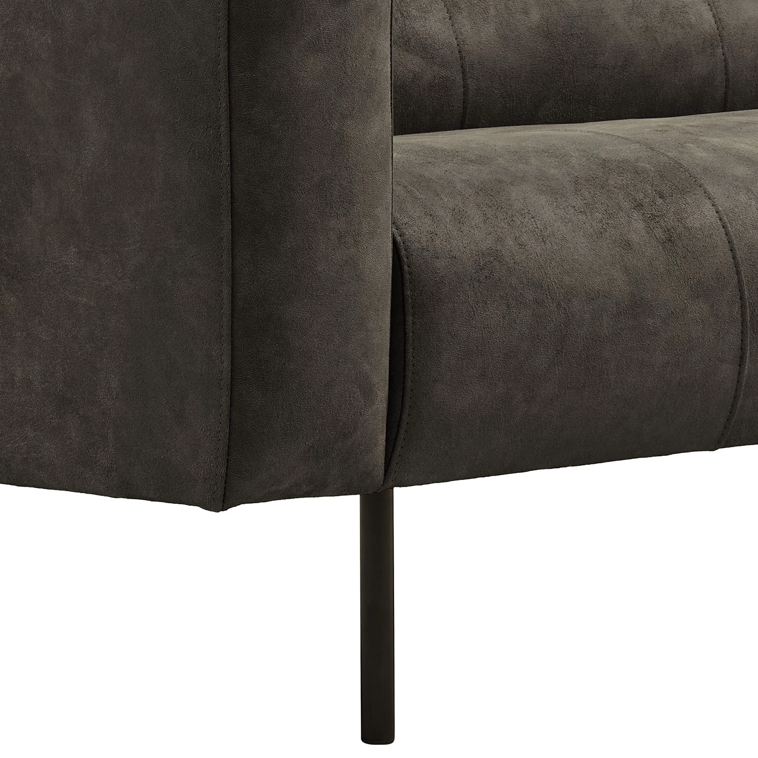 Norrwood Canapé Onaka (3 places) - Cuir synthétique Burga: Anthracite - Largeur : 209 cm 8 Norrwood Canapé Onaka (3 places) - Cuir synthétique Burga: Anthracite - Largeur : 209 cm – Image 8