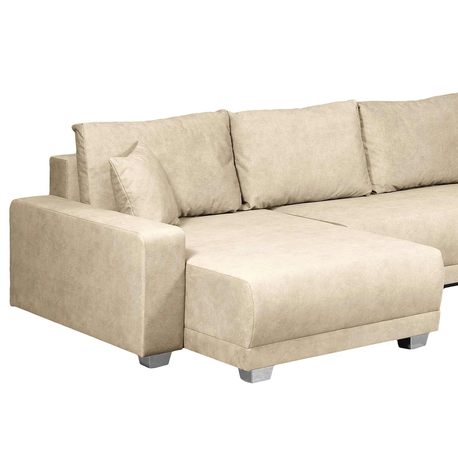 Fredriks Canapé panoramique Togari - Velours Cloe: Sable - Méridienne courte à gauche / longue à droite (vue de face) 7 Fredriks Canapé panoramique Togari - Velours Cloe: Sable - Méridienne courte à gauche / longue à droite (vue de face) – Image 7