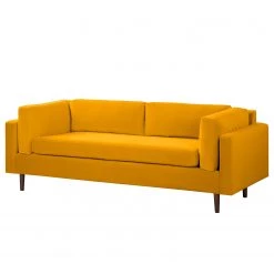 Norrwood Canapé Sesame (3 places) - Velours Vaia: Jaune moutarde