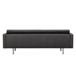 Fredriks Canapé Chelsea (3 places) Cuir véritable - Cuir véritable Gad : Anthracite - Cylindre -Canapés Soldes Magasin 3 sitzer sofa chelsea leder anthrazit metallfuss 3804900