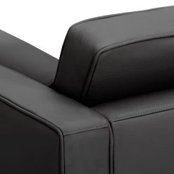 Fredriks Canapé Chelsea (3 places) Cuir véritable - Cuir véritable Gad : Anthracite - Cylindre -Canapés Soldes Magasin 3 sitzer sofa chelsea leder anthrazit metallfuss 3804936