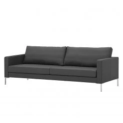 Fredriks Canapé Portobello (3 places) - Cuir véritable - Cuir véritable Gad : Anthracite - Angulaire